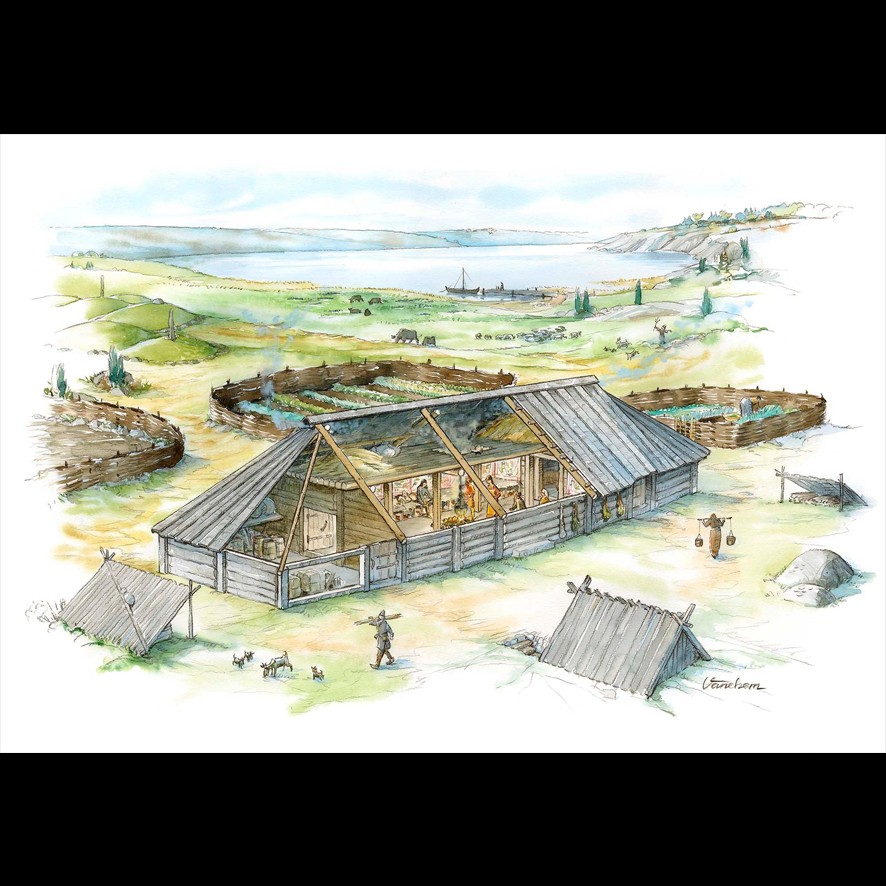 Une ferme commune de l'époque viking