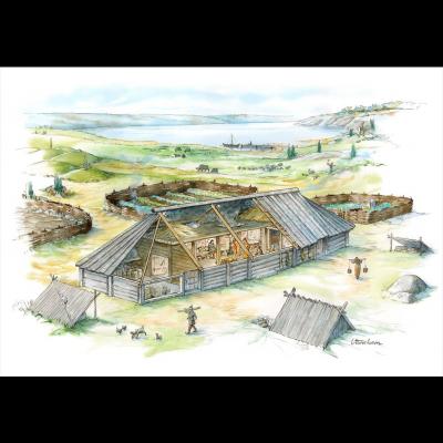 Une ferme commune de l'époque viking