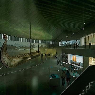 Norvège - Le bateau d'Oseberg présenté dans le nouveau musée de l'Âge Viking à Oslo - Projet: Aart architects