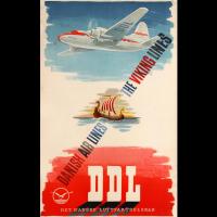 Affiche publicitaire Danish airlines