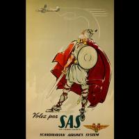 Affiche publicitaire Scandinavian airlines