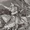 Angleterre - Æthelflæd conduisant ses guerriers au combat - Illustration: Cassell's Illustrated History of England