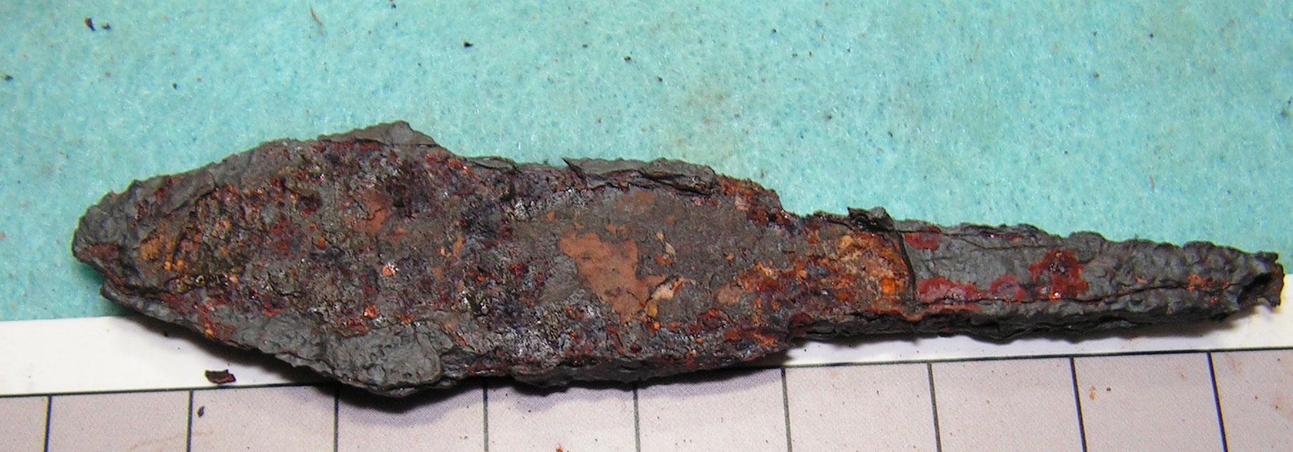 Angleterre - L'un des 90 artefacts en fer de l'Âge Viking dont les analyses isotopiques devraient révéler l'origine - Photo: Université de Nottingham