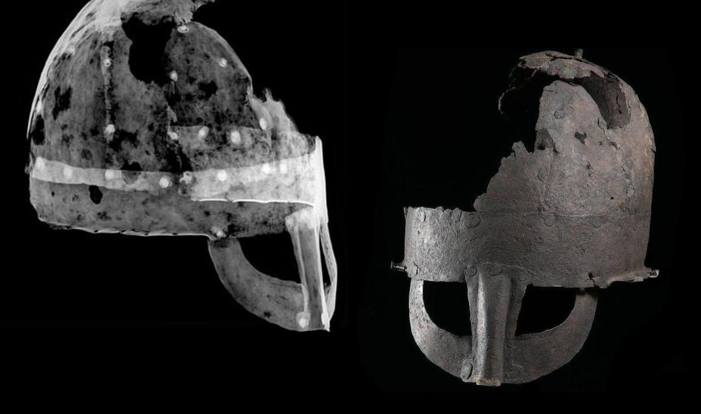 Angleterre - Le casque de Yarm est un authentique casque viking du Xème siècle - Photo: Université de Durham