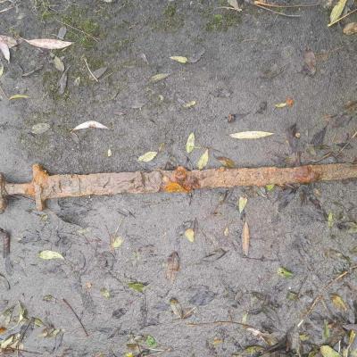 Angleterre - Une épée viking vieille de 1200 ans retirée de la rivière Cherwell lors d'une pêche à l'aimant - Photo: Trevor Penny