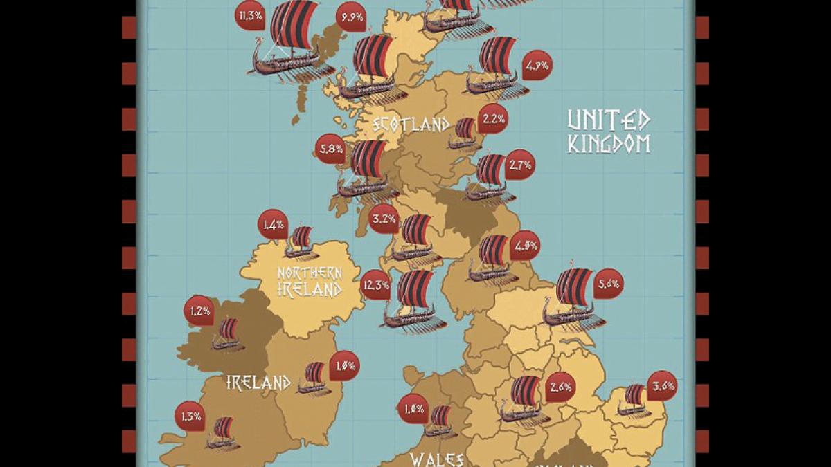 1 Britannique sur 33 serait un descendant direct des vikings