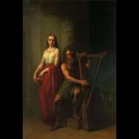 Bragi et son épouse Idunn - Peinture: Nils Blommér