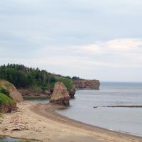 Canada - Salmon beach dans la baie des Chaleurs