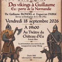 Conférence - Des Vikings à Guillaume, Eu, porte de la Normandie