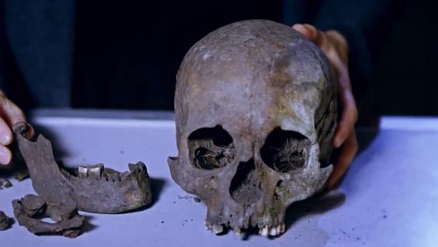 Danemark - Découverte du crâne d'un guerrier viking décapité à Svendborg - Photo: Skærmprint SDU