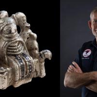 Août - L'astronaute danois Andreas Mogensen a emporté dans l'espace la copie d'une figurine en argent de l'Âge Viking découverte à Lejre. Que représente-t-elle?