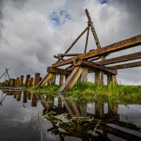 Danemark - Le plus long pont viking en cours de construction à l'Ouest de Coppenhague - Photo: Morum2011