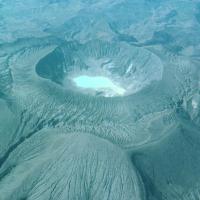 Le cratère du volcan El Chichón, responsable du fimbulvetr,  après sa dernière éruption en 1982 -Photo: Science Photo Library