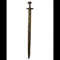 Épée viking à pommeau à quillons - ile Beaulieu