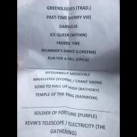 Erzebeth set list du concert à Cerisiers, le 01.07.2017