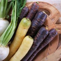 Exemple de légumes cuisinés à l'Âge Viking - Photo: Vrangtante Brun