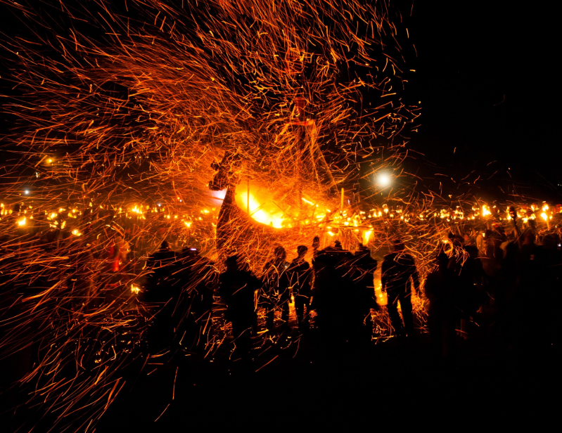 Festival de l' Up Helly Aa à Lerwick