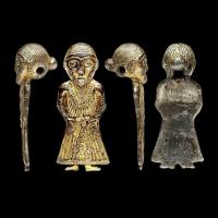 Figurine en argent du IXème siècle découverte à Revninge, Danemark