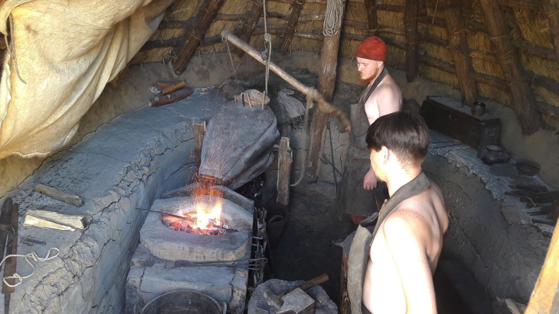 Danemark - Reconstitution d'une forge de l'Âge VIking à Ribe - Photo: Joëlle Delacroix