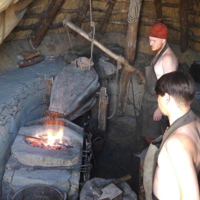 Danemark - Reconstitution d'une forge de l'Âge VIking à Ribe - Photo: Joëlle Delacroix