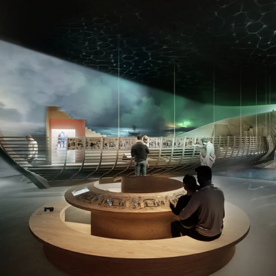 France - Le centre d'interprétation viking d'Ornavik est conçu pour faire vivre aux visiteurs une véritable immersion au sein du monde viking  - Illustration: Jeudi Wang HEMAA