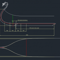 France - Figure de proue et plan détaillé de la quille et de l'étrave du futur bateau viking - Image: Héritage Maritime et Fluvial des Rives de l'Aa