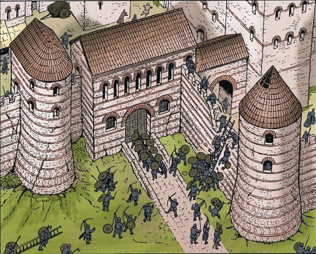 France - Trois raids vikings sur la ville du Mans conté dans le tome 4 de la série BD: 