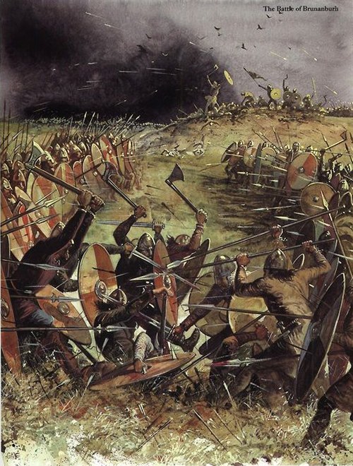 Grande-Bretagne - Le site de la bataille de Brunanburh a été localisée dans la péninsule de Wirral par des archéologues - Illustration: Gerry Embleton