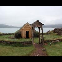 La chapelle Sainte-Thjodhild (þjóðhildarkirkja) à Qassiarsuk, Groenland