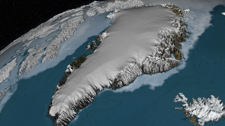 Groenland - La calotte glaciaire du Groenland - Image: NASA