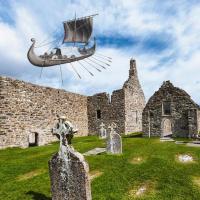 Irlande - Le bateau fantôme de Clonmacnoise - Photo-montage : Idavoll