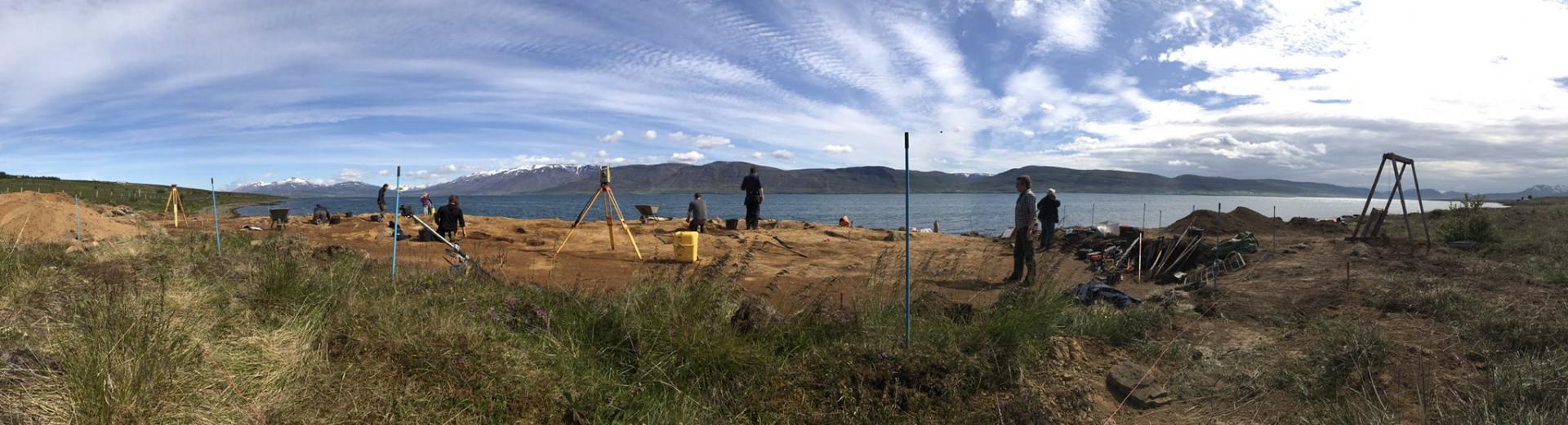 Islande - Le chantier de fouilles de Dysnes - Photo: Hildur Gestsdóttir