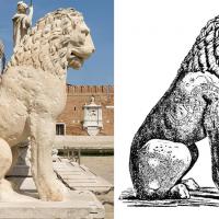 Février - Combien d'inscriptions runiques ont été gravées par des Varègues sur les flancs du Lion du Pirée qui se trouve à Venise?