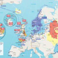 Le monde viking - Carte: L'Histoire.fr