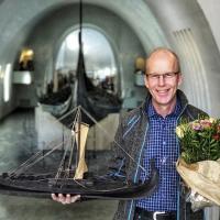 Carl Olav Staff a trouvé le poids du bateau d'Oseberg à 6kg près - Photo: Lill Ann Chepstow Lusty