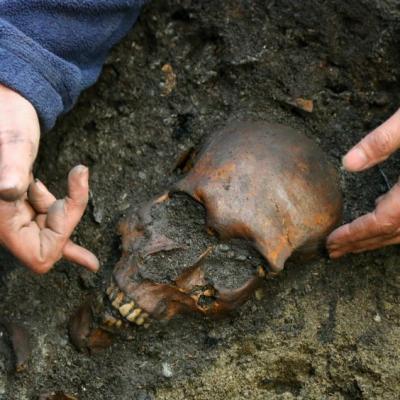 Norvège - Découverte d'un cimetière et d'une église de 1015 à Trondheim - Photo: Stein Lorentzen/ NRK