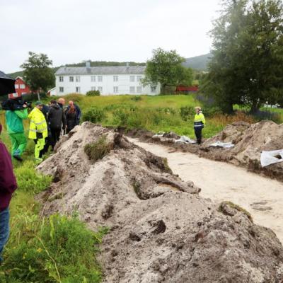 Norvège - Découverte de vestiges d'une maison longue à Gildeskål - Photo: Ole Dalen pour NRK