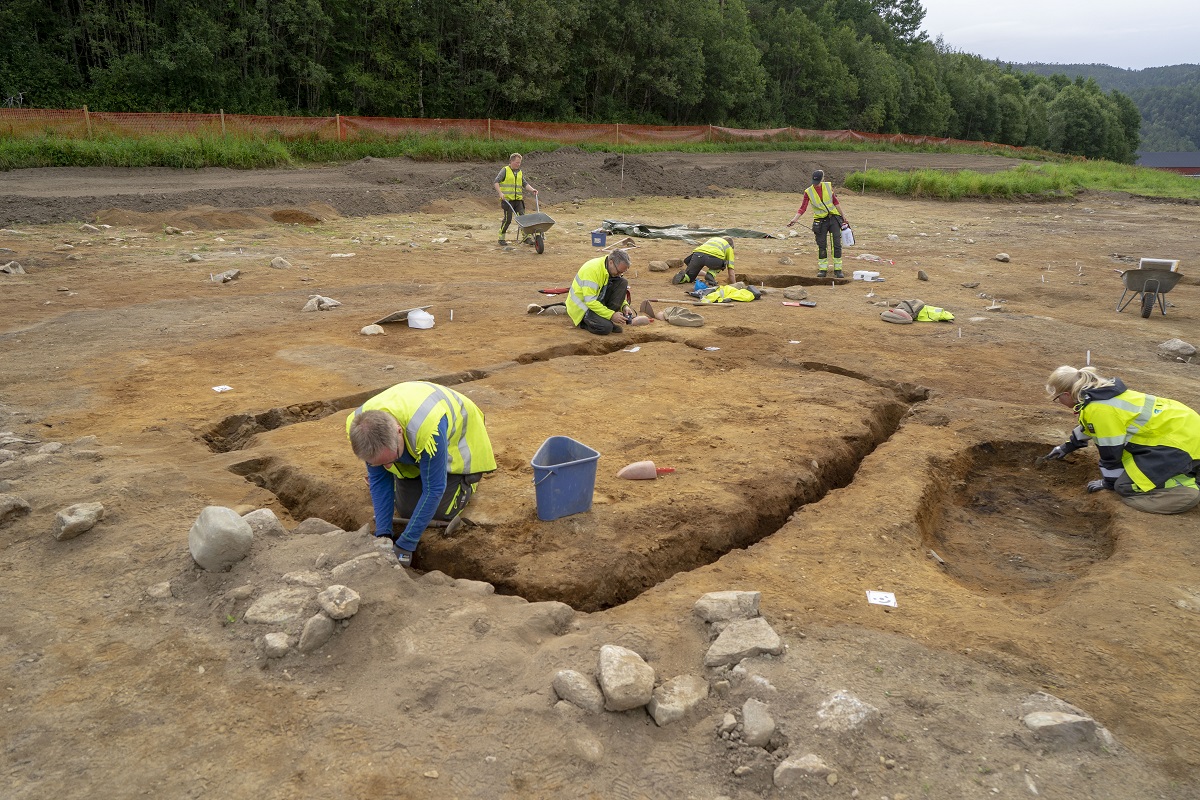 Norvège - Découverte d'une maison mortuaire à Vinjeøra - Photo: Raymond Sauvage /NTNU Vitenskapsmuseet