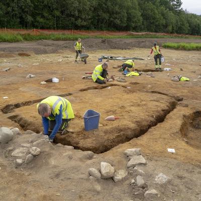 Norvège - Découverte d'une maison mortuaire à Vinjeøra - Photo: Raymond Sauvage /NTNU Vitenskapsmuseet