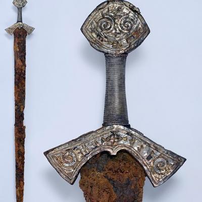 L'épée de Langeid restaurée - photo Vegard Vike pour KHM
