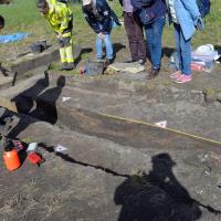 Norvège - La quille du navire de Gjellestad mise au jour par les archéologues - Photo: Fredrik Nordland, comté d'Østfold