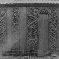 Norvège - Le portail nord de la stavkirke d'Urnes - Photo: Knud Knudsen / Bibliothèque de l'Université de Bergen