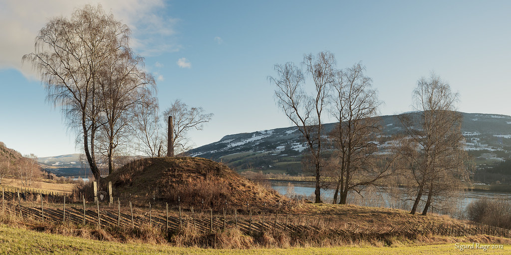 Norvège - Le tertre funéraire d'Olaf à Hundorp, dans la vallée de Gudbrand - Photo: Sigurd Rage