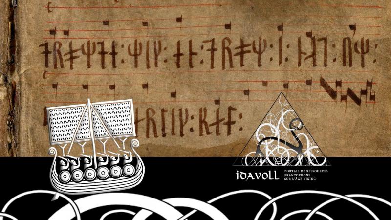 La musique à l'Âge Viking - Photo: plus ancienne partition de Scandinavie découverte à ce jour, inscrite dans le Codex Runicus