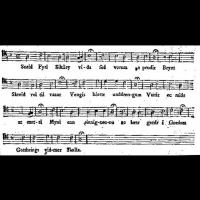 Partition de la chanson du roi Harald Hardrada - Extrait de l'Essai sur la Musique Ancienne et Moderne de J.B de la Borde