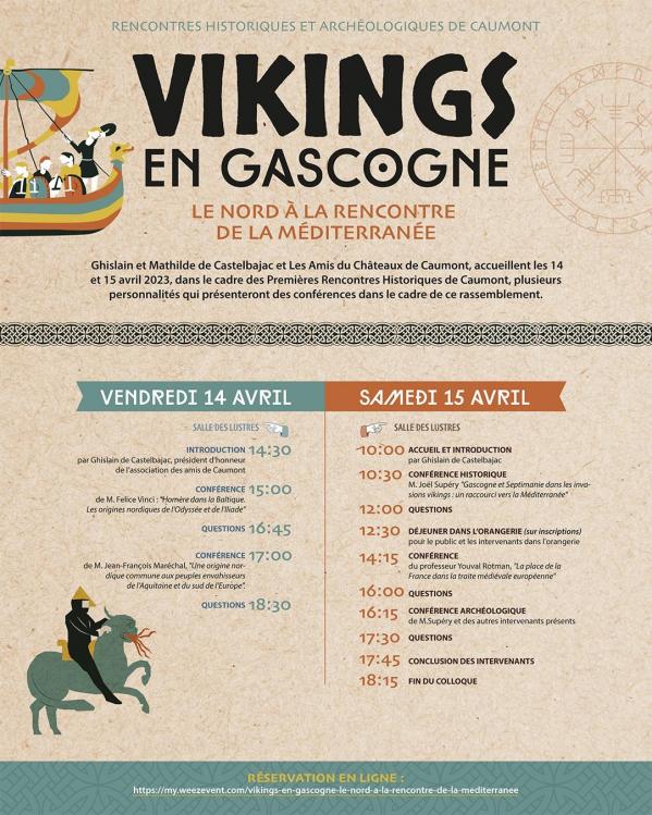 Programme du colloque: Vikings en Gascogne