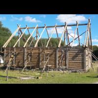 Reconstruction d'une maison viking à Ribe, Danemark - Photo par Joëlle Delacroix