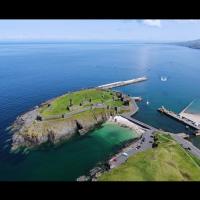 Le château de Peel, île de St Patrick, Royaume-Uni