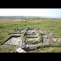 La maison longue de Belmont, Unst, Royaume uni