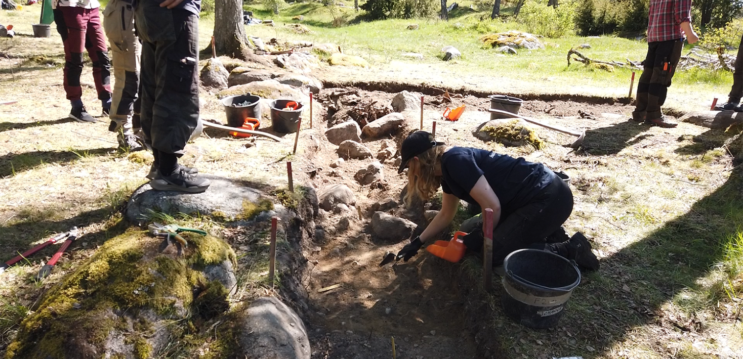 Suède - Fouilles archéologiques sur le site du chantier naval découvert à proximité de Birka - Photo: Paul Parker / Université de Stockholm